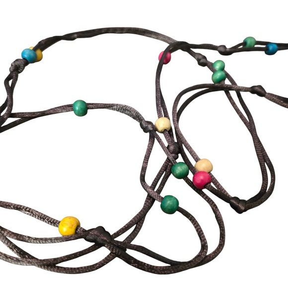 VTG Boho 90s Smiley Face Coconut Shell Beaded Festival Mini Crossbody Bag Y2K - Picture 6 of 12